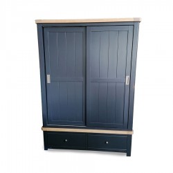 Lewis Sliding Wardrobe Navy